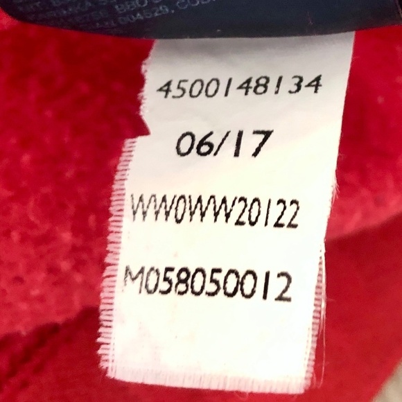 Tommy Hilfiger X Gigi Hadid, 2017, V Neck, Sweatshirt, Womens, XS, Red, Pullover - Picture 10 of 11